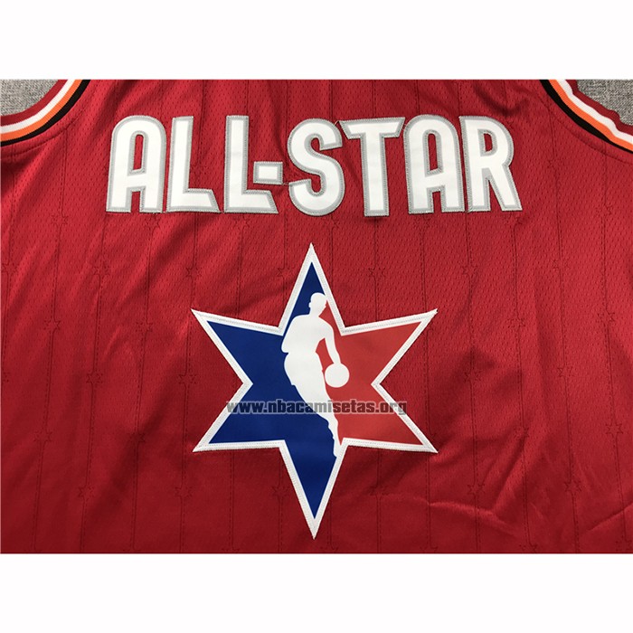 Camiseta All Star 2020 Milwaukee Bucks Giannis Antetokounmpo NO 24 Rojo